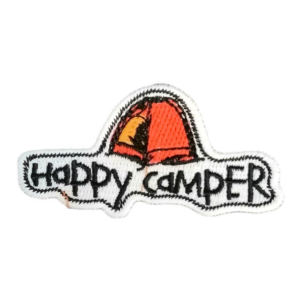 PC4228 - Happy Camper with Orange Tent (Sew On)