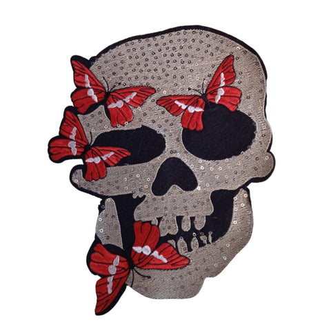 PC4220 - Butterfly Sequin Skull (Sew On)